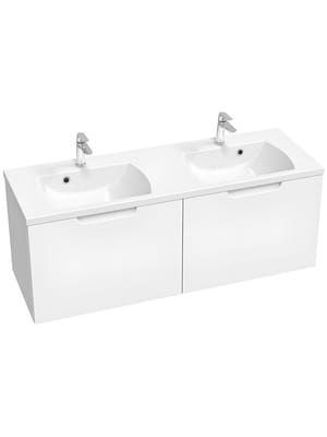 Тумба с умывальником RAVAK SET Classic II 1300 подвесная, 2 дверцы, цвет: белый 70508062