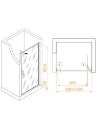 ������� ����� RGW Stilvoll SV-05Gr (1000�1950) ���������, ��������� ������ 8 ��, ����� 70320510-1510