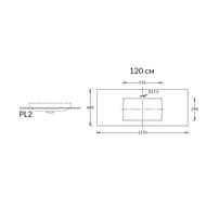 ���������� KERAMA MARAZZI PLAZA Modern 1170�480�9 ��� �����, ������ PL2.SG560420R\120