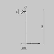 ��������� ���������� Maytoni Bansky (������) MOD129FL-01W,IP20,GU10�14,�����