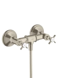 Смеситель Axor Montreux 16560820  для душа двухзахватный настенный, шлифов никель — миниатюра 1