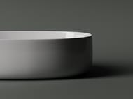 Раковина накладная Ceramicanova Element 540х350х145 овальная, без перелива, цвет: белый CN5023