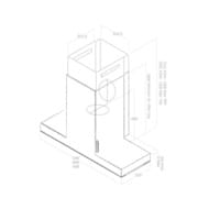 ������� ELICA Haiku WH/A/60 LED, 600�320-380 ��, 1200 �3/�, 277 ��, �����  PRF0146268