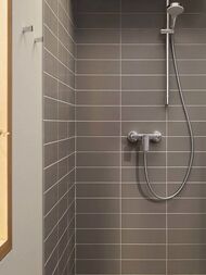 Смеситель для душа Hansgrohe Rebris E 72650000 однозахватный, настенный, хром — изображение 6