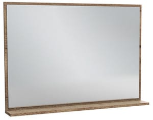 Зеркало Jacob Delafon Vivienne EB1598-E52 980х696х22 подвесное, с полкой, дуб табак