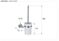 Ершик Remer Minimal INOX Mi66INOXCR, нержавеющая сталь матовая — изображение 2