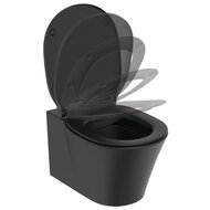 Сиденье для унитаза Ideal Standard CONNECT AIR микролифт, легкосъемное, матовый черный E0368V3