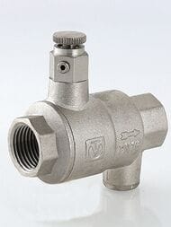 Клапан обратный VALTEC 1/2"ВВ с дренажем и воздухоотводчиком, VT.171.N.04