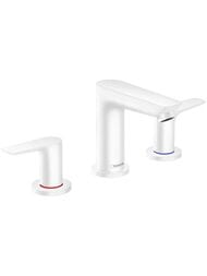 Смеситель Hansgrohe Talis E 71733700  для раковины на 3 отверстия, донный клапан, белый матовый — миниатюра 1