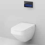 Комплект инсталляции AM.PM клавиша Touch Pro черная + унитаз Inspire V2.0 с эл.биде CleanCare