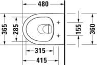 ������� ��� ������� Duravit DuraStyle 0026190000 � �������������� ����������, ����� ����������� �����, ����: �����
