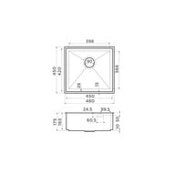 ����� Omoikiri KASEN 48-26-INT-GM (480�450�175) ��������������� ������, ��������� ����� 4997058