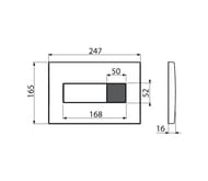Сенсорная кнопка управления ALCAPLAST M370S белая (питание от сети)