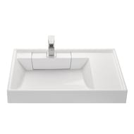 Раковина Aquaton Рейн 80 1A72113KRW010 500x800x138 для стиральной машины, литой мрамор, цвет: белый