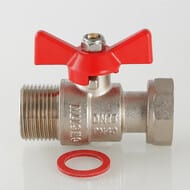 Кран шаровый 1"ВН VALTEC BASE с накидной гайкой VT.260.N.0606