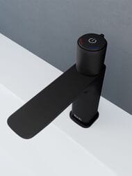 Смеситель Iddis SLIDE Push Control с кнопочным управлением, черный SLIBLBTi01