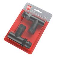 Набор дизайн-вентилей ROYAL THERMO PIANO 1/2" прямой, черный RTE 56.0011