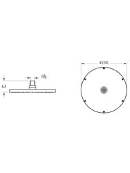 ������� ��� Vitra Origin 250 ��, ������ ����������� A4563834