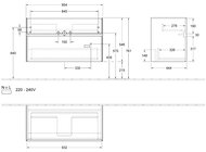 ����� ��� ���������� Villeroy & Boch Collaro 954�546�444 2 �����, Oak Kansas C01100RH