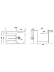 ����� ������� Ukinox Grand 800�500 �����. ����������� ����� 0,8�� GRL800.500 -GT8K 1R