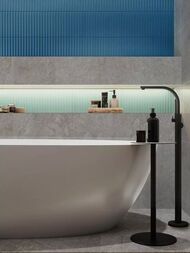 Плинтус KERAMA MARAZZI Каприччо (100х200х13) серый глянцевый FMD042 (шт.) — изображение 2