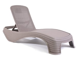 Шезлонг KETER ATLANTIC (197x74x36), капучино