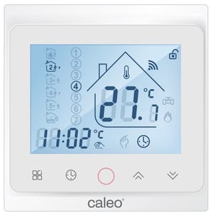 Терморегулятор CALEO С936 Wi-Fi встраиваемый, цифровой, программируемый, сенсорный 3,5 кВт, белый