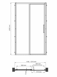   WasserKRAFT Lopau 1200x2000  /  32S05L