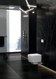 Унитаз-биде GEBERIT AquaClean MeraComfort подвесной, белый+хром арт. 146.214.21.1