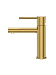 Смеситель CEZARES RELAX RELAX-LS2-BORO 130 мм, для раковины,однозахватный,фиксир.излив,брашир.золото