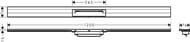 Hansgrohe RainDrain Flex ������� ����� ����� ��� ���� 120��, ���������� ������, ��� ����� 56054800