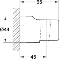Держатель для душа Grohe Relexa Plus настенный фиксированный 28622