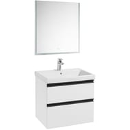 Тумба под раковину Roca Domi 60 (585x453x515) 2 ящика, белый глянец A857458806