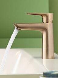 Смеситель Hansgrohe Talis E 71710140  для раковины с донным клапаном, 110мм, шлифов бронза — изображение 2
