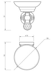 Migliore Cristalia �������� ���������, ������, ������/SWAROVSKIVSKI ML.CRS-60.201.BR/16758
