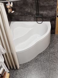 Ванна акриловая VAGNERPLAST IRIS 143 (1430х1430х450) угловая, белая VPBA143IRI3X-04
