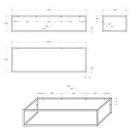 ������� ������������� BelBagno (1400x460x300) ���������, ��� ����������, ������ ������� EK-140-ST
