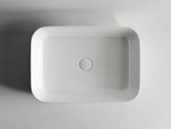 Раковина накладная Ceramicanova Element 600х420х140 прямоугольная, без перелива, белая CN5004