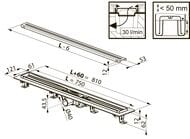 ������! ������� ����� RAVAK Zebra 750 � �������� 750�61��, � �������, �������/����.�����