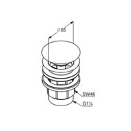   KLUDI 1042605-00 push-open      , 