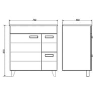 ����� COMFORTY �����-75� (760�870�465) ���������, � ���������,��� �������� 00-00004758