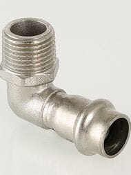 Пресс угольник VALTEC 22х3/4"Н, 90° нерж. сталь, VTi.953.I.002205