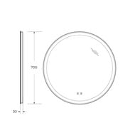 ������� BelBagno 700�700x30 ���������, ����c. ����������, �������� SPC-RNG-700-LED-TCH-SND