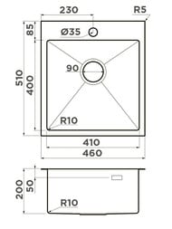  Omoikiri AKISAME 46-GM (460510200)  /,   4973095
