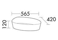 ���������� Burgbad Sys30 565�420�120 ���������, ���. ������, � ������ ��������, ����� MWIM056C0001