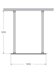 ������� ����������� CEZARES LIBERTA (1000�1950) LIBERTA-L-2-100-120-GR-NERO �����. ������,����. ����