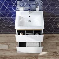 Тумба под раковину AM.PM X-Joy (550х620х450) подвесная, 2 ящика, белый глянец M85AFHX0552WG