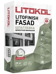 ��������� ��������� ��� ���� � �������� LITOKOL LITOFINISH FASAD ����� � ������ ������, �����, 25��