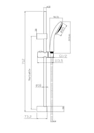 ������� �������� Cersanit VIBE 63067 ����� 3 ������, ������ 700�18��, ����� 1500��, ����