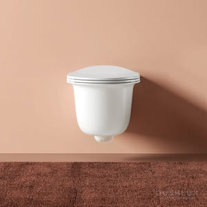 Унитаз подвесной ArtCeram Chic 380х530х420 мм, безободковый, крепеж, цвет: белый CHV001 01 00